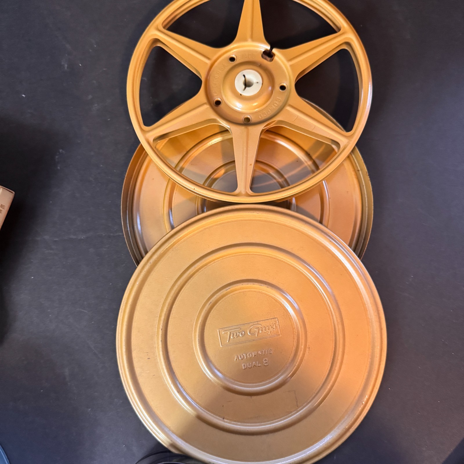 Large Lot 8mm Super 8 Take Up Reels – 3″ 5″ 7″