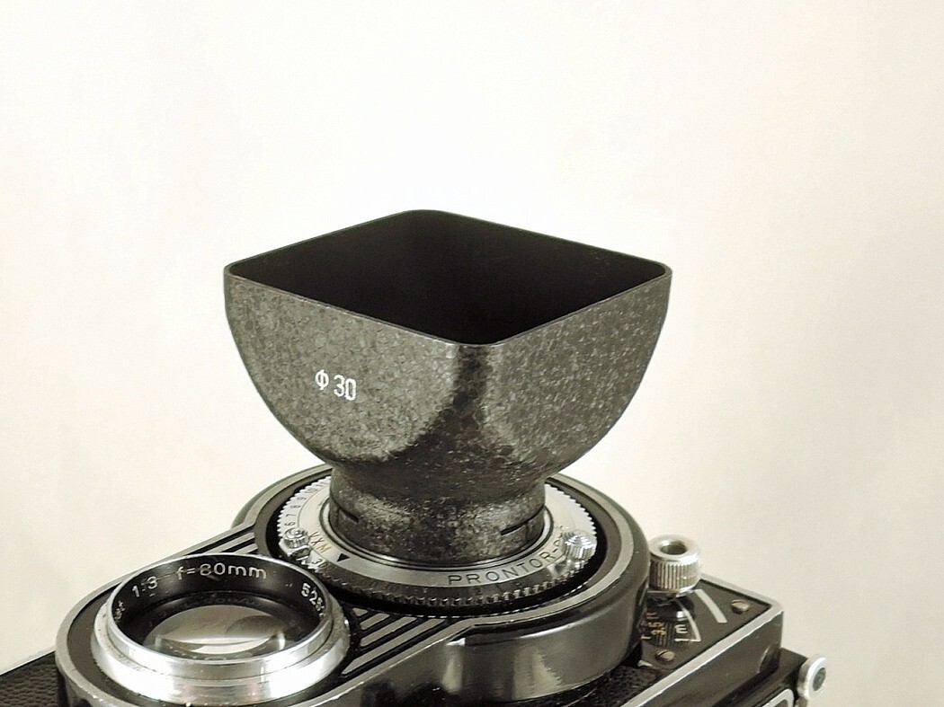 Flexaret Meopta Shade Hood Ø 30 Lens Hood for Flexaret II – V Never Used + Box