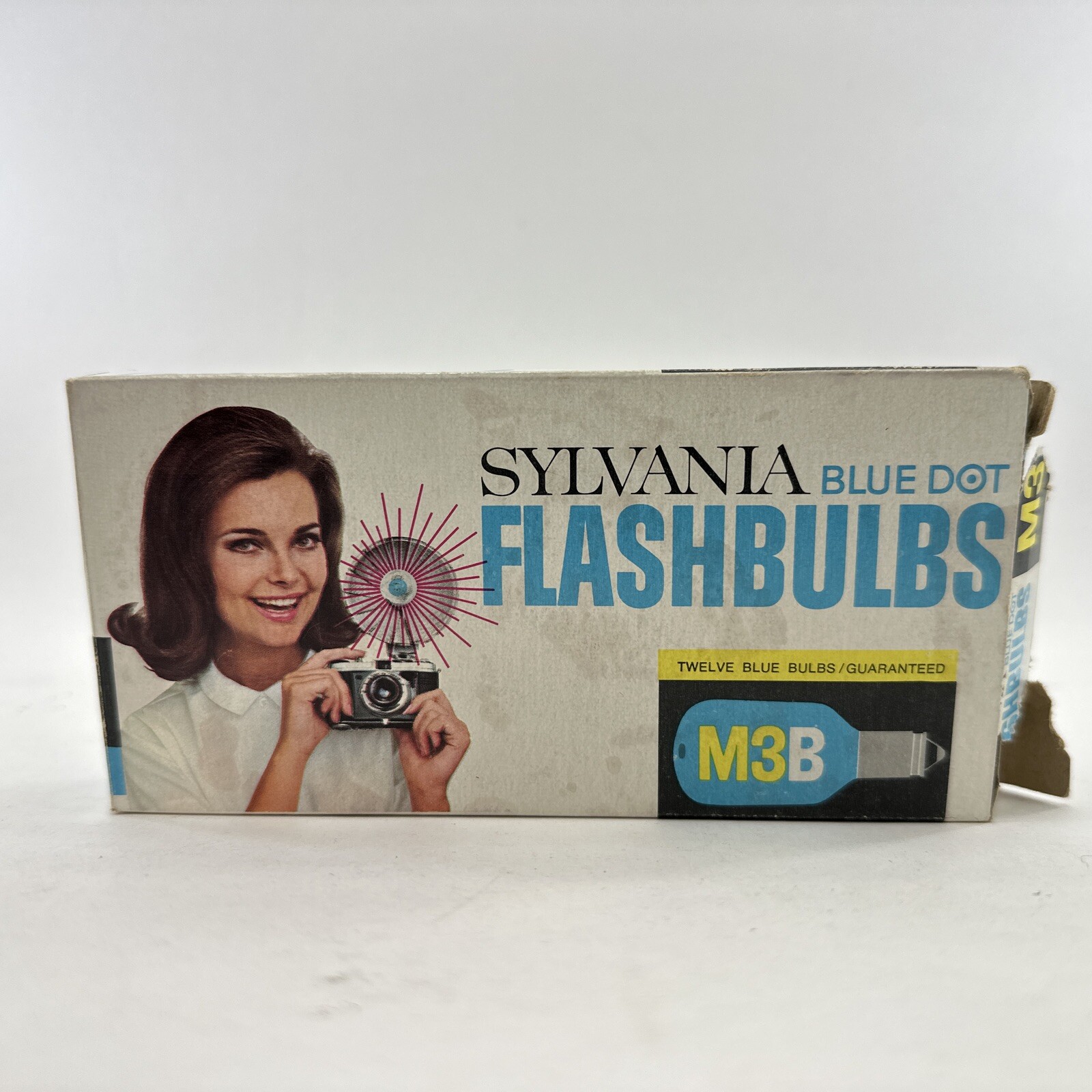 Sylvania Blue Dot Flash Bulbs flashbulbs M3B Twelve Blue Bulbs New In Box *Read*