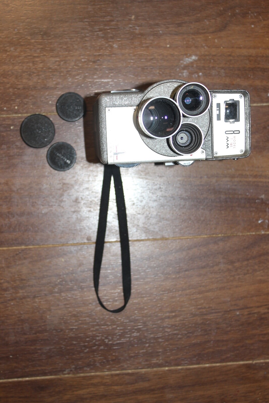 Tower Triple Lens 8MM Camera Model #T-185 & Sylvania Sun Gun Light With Case