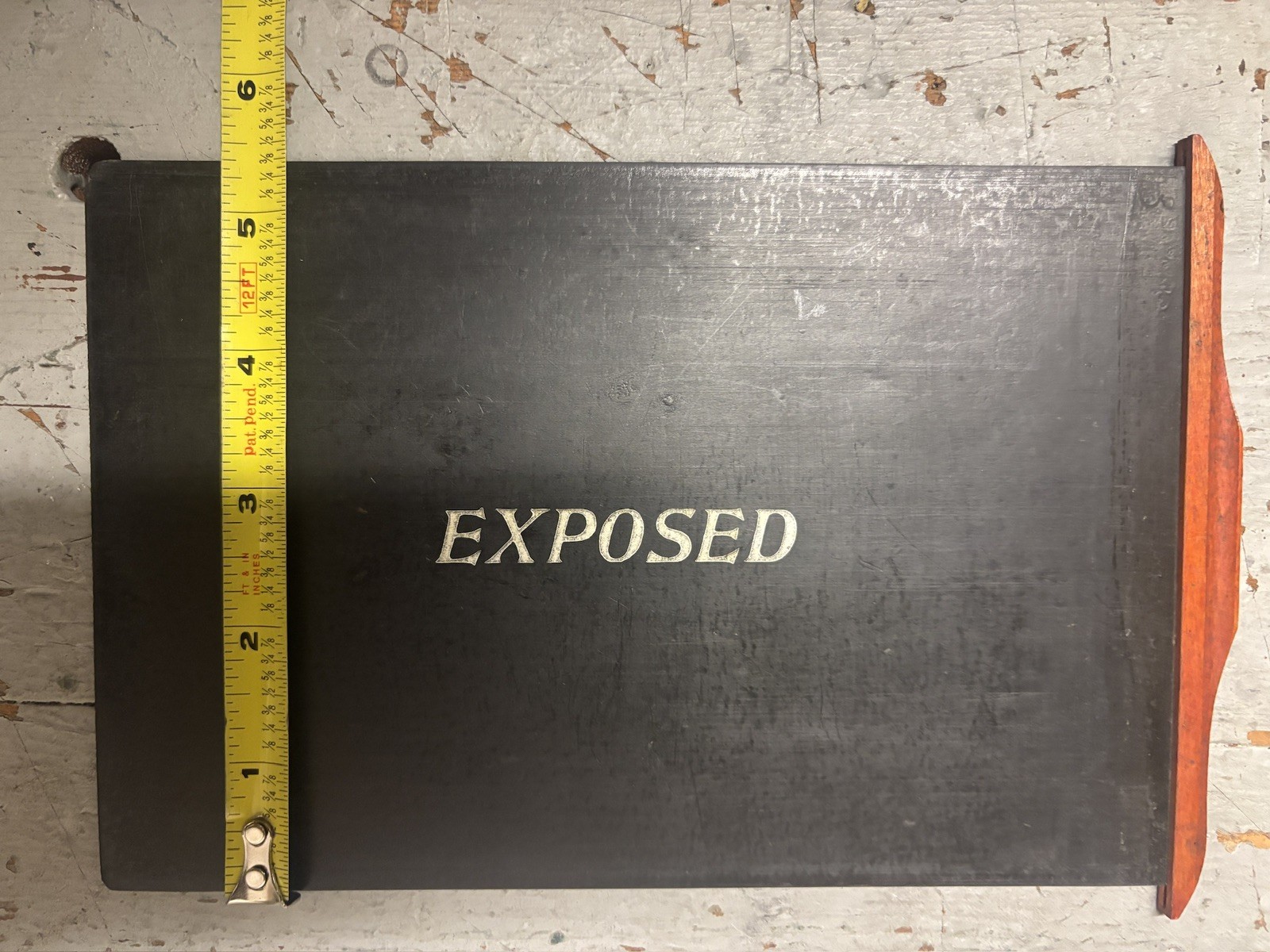 Antique 1800’s Box Camera Large Format Wood Film Plate Holder