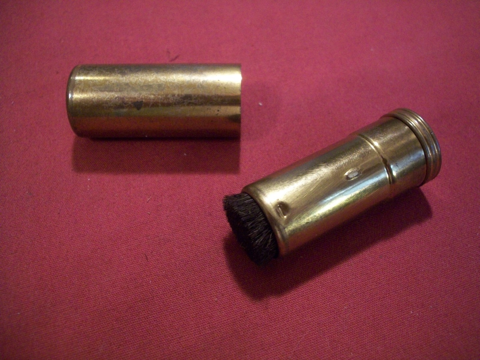 Vintage Brass Camera Brush Lipstick Style