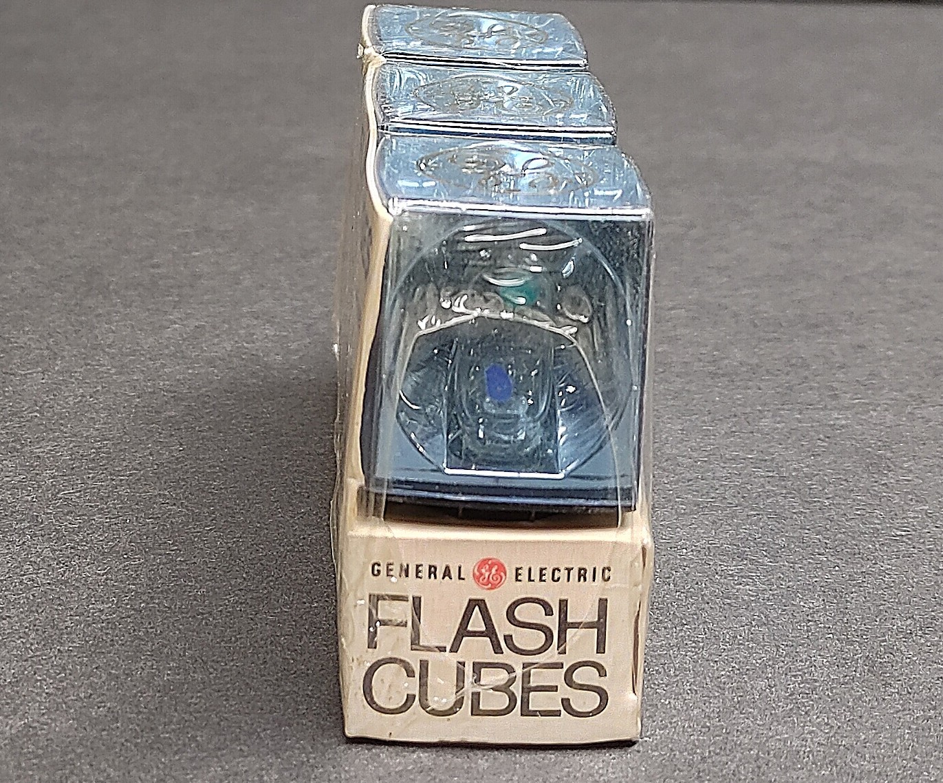 GE Bluecoat Flashcubes / Flashbulbs, 3 Vintage NOS New Flash Cubes still sealed