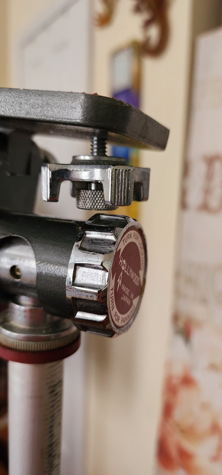 RARE Vintage Hollywood Tripod ACME-LITE (Japan) | Red Dial | Crank Lift | Studio