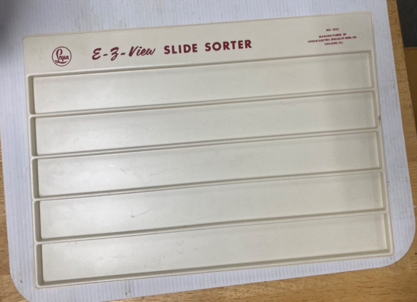 LOGAN ILLUMINATED SLIDE SORTER E-Z VIEW WITH ORIGINAL BOX #1055 ***NO LIGHT