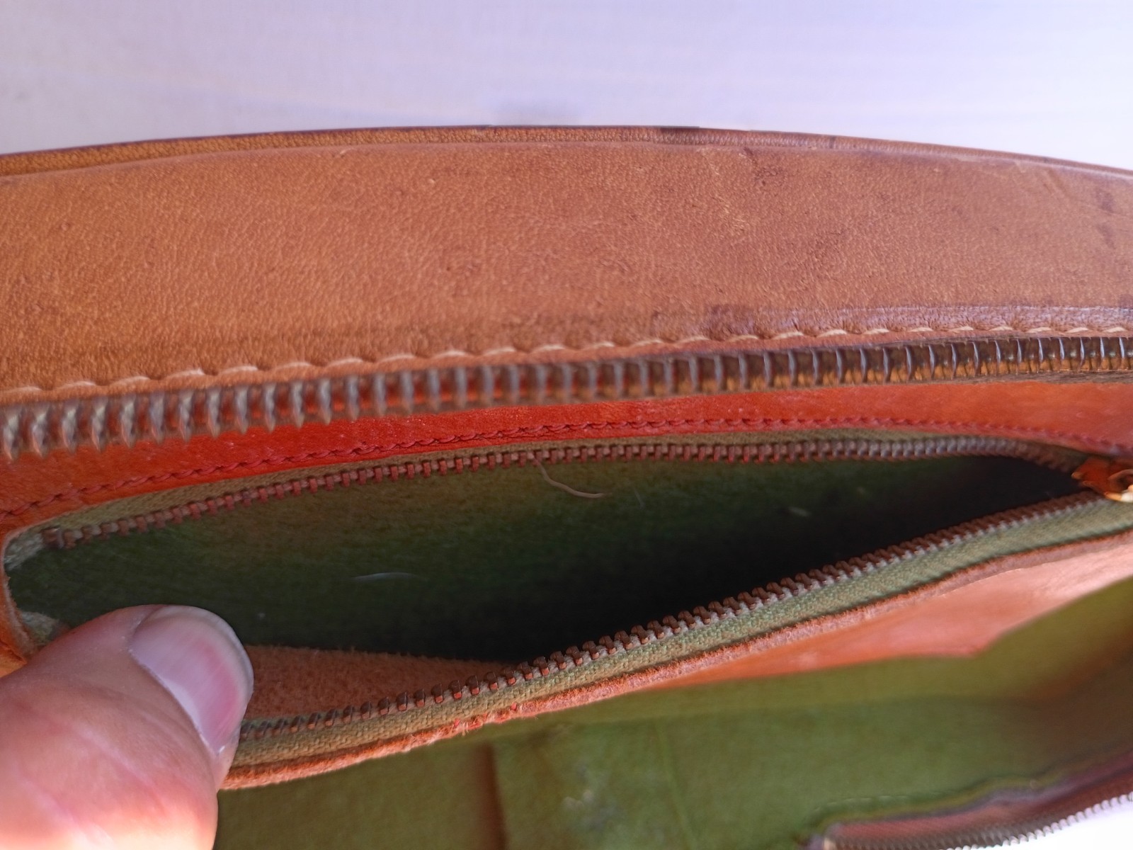 Vintage Handmade Top Grain Cowhide Leather Field Camera Bag Satchel USA 11x8x6