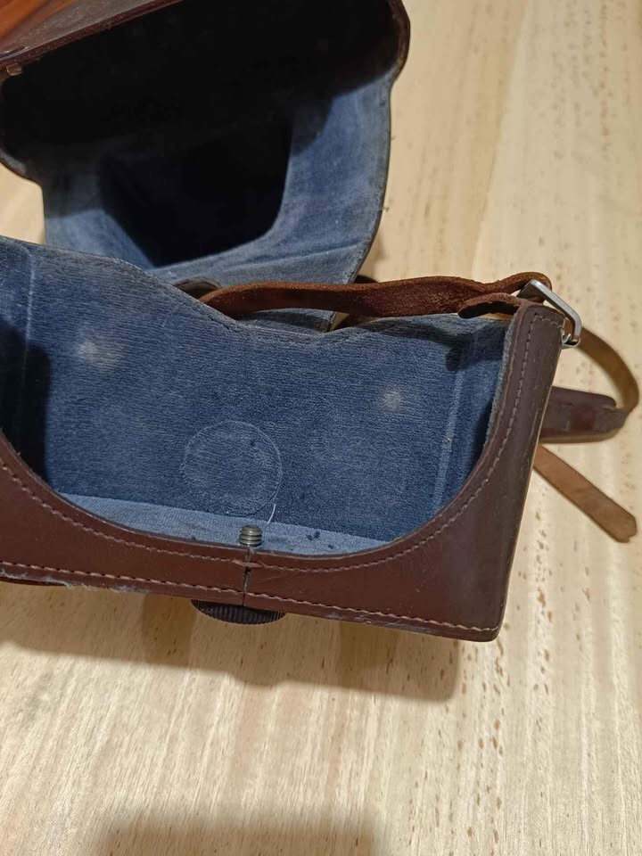 Vintage Brown Leather Leica Leitz Wetzlar Camera Case for Leicaflex SL/SL2 – Mod