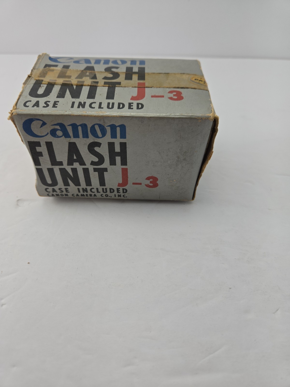 Vintage Canon Flash Unit Model J-3 Film Camera Bulb Flash Box Case Japan