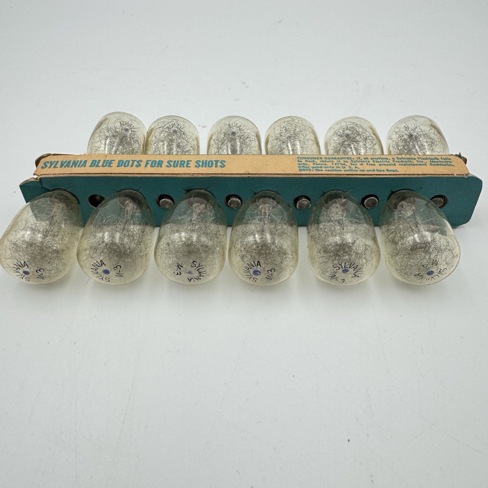 Vintage Sylvania M3 Blue Dot Flashbulbs NOS Camera Flash Bulb Unused USA