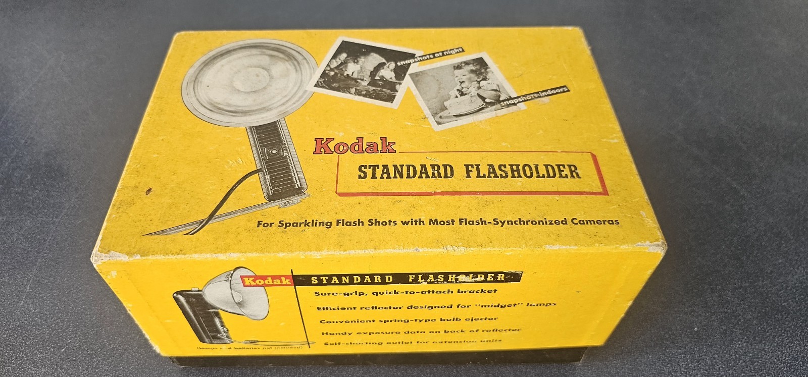 Vintage KODAK Standard Flash Holder in Original Box With Bracket & Bulk NEW NOS
