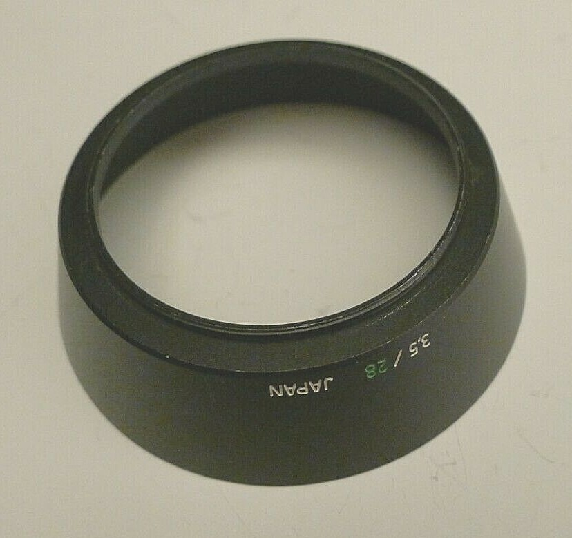 Olympus 3.5 / 28 Lens Hood – Metal – Japan