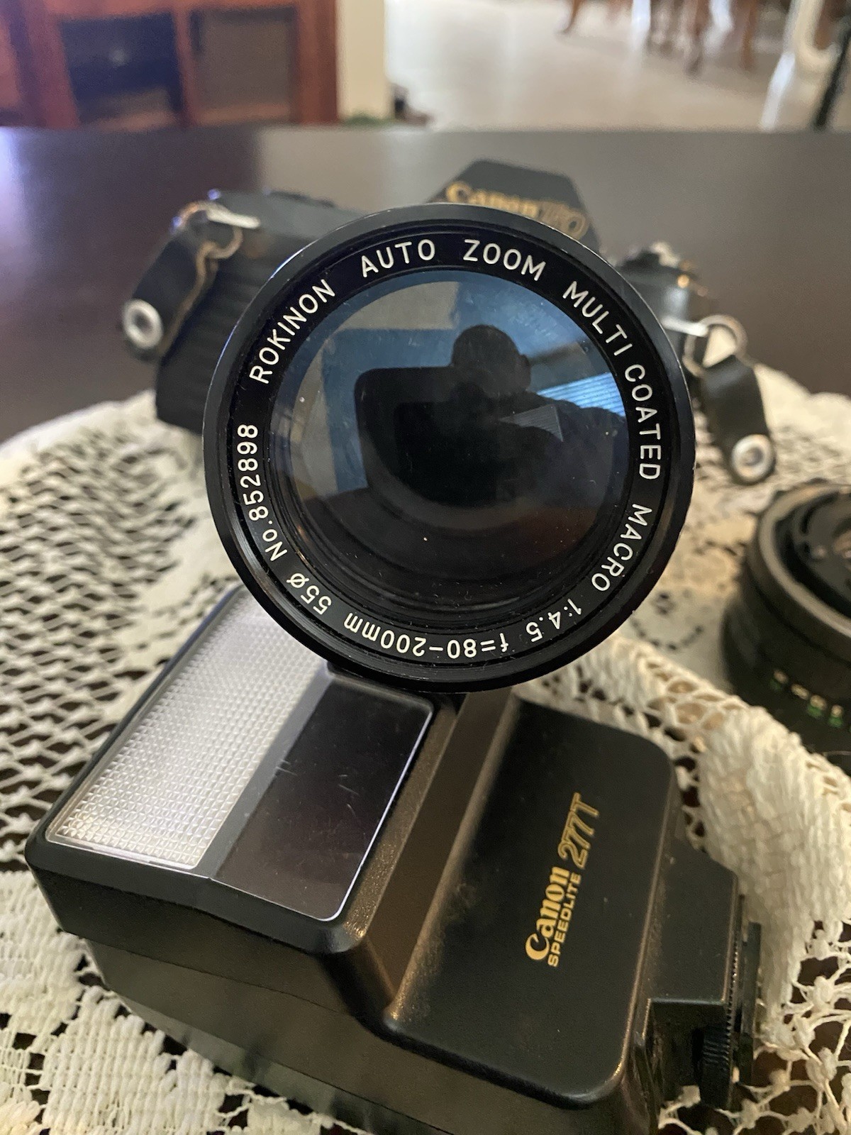 Canon T50 Camera and Strap Auto Film Transport 50mm Lens Untested ZA5