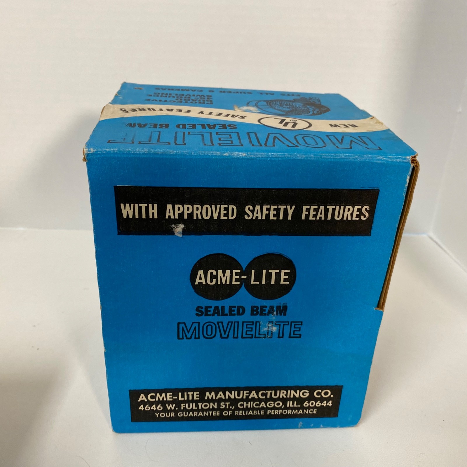 2 Vintage GE Fotocrest Super 8 Movie Light • ACME-Lite • With Boxes • Works!
