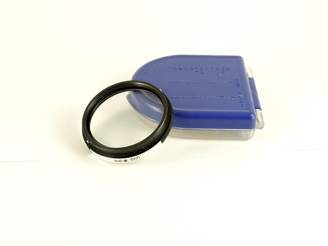 Flexaret UVO B36 Filter Meopta Accessories Bayonet +Right Blue Box Used
