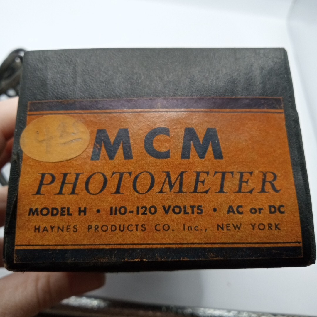 Vintage M.C.M. Model H PHOTOMETER Untested