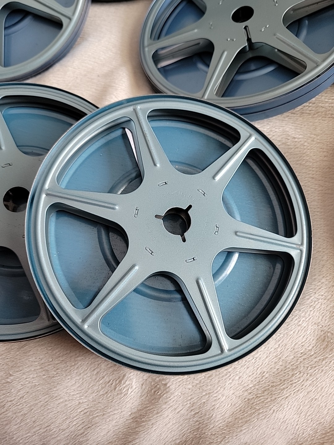 Lot of 10 Vintage Zayre & Scherer Film Storage Can & Reels Super 8 5″ & 7″