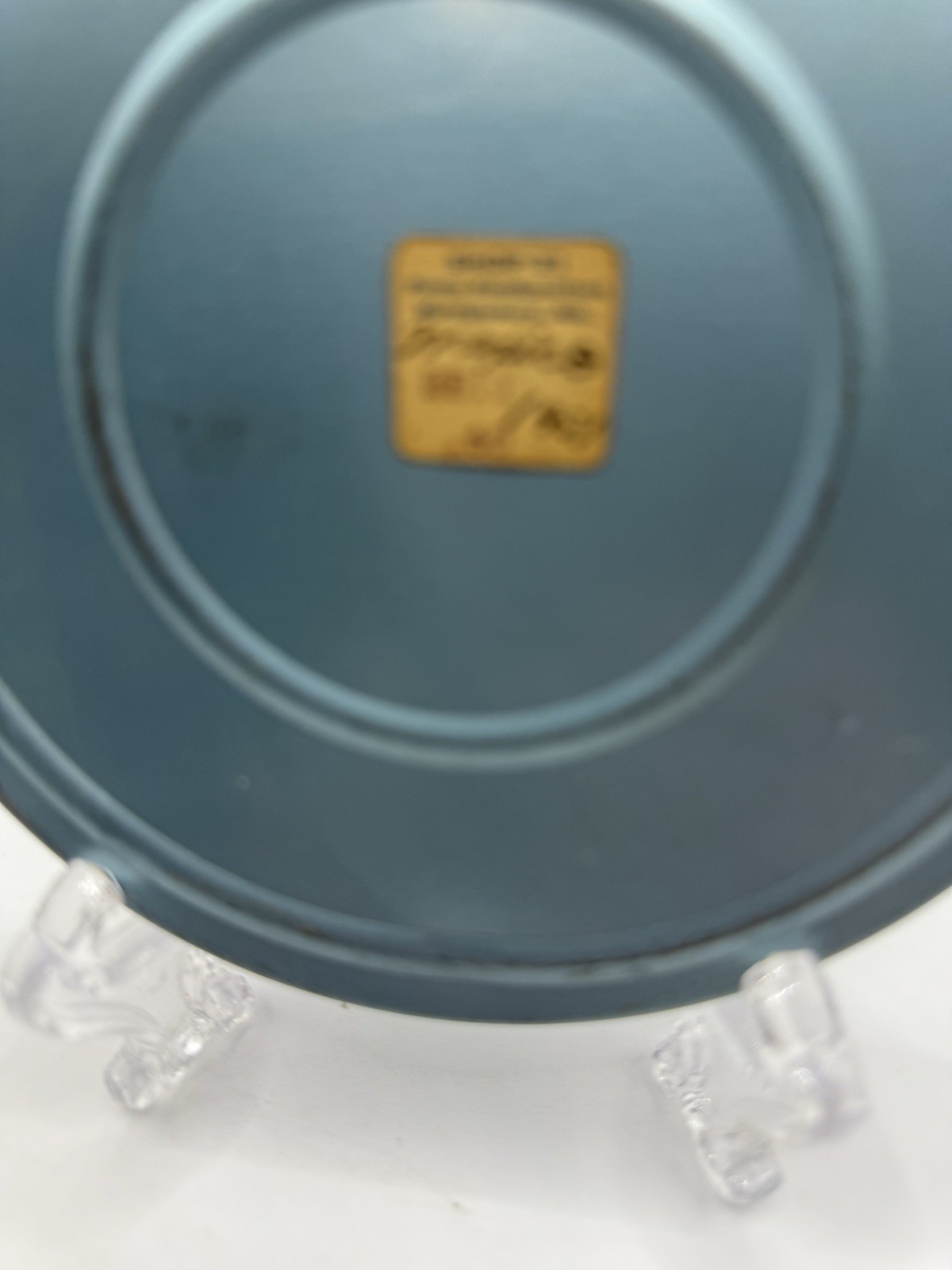 Vintage Blue Metal Film Can Canister 5 1/8″ Diameter & Film Reel