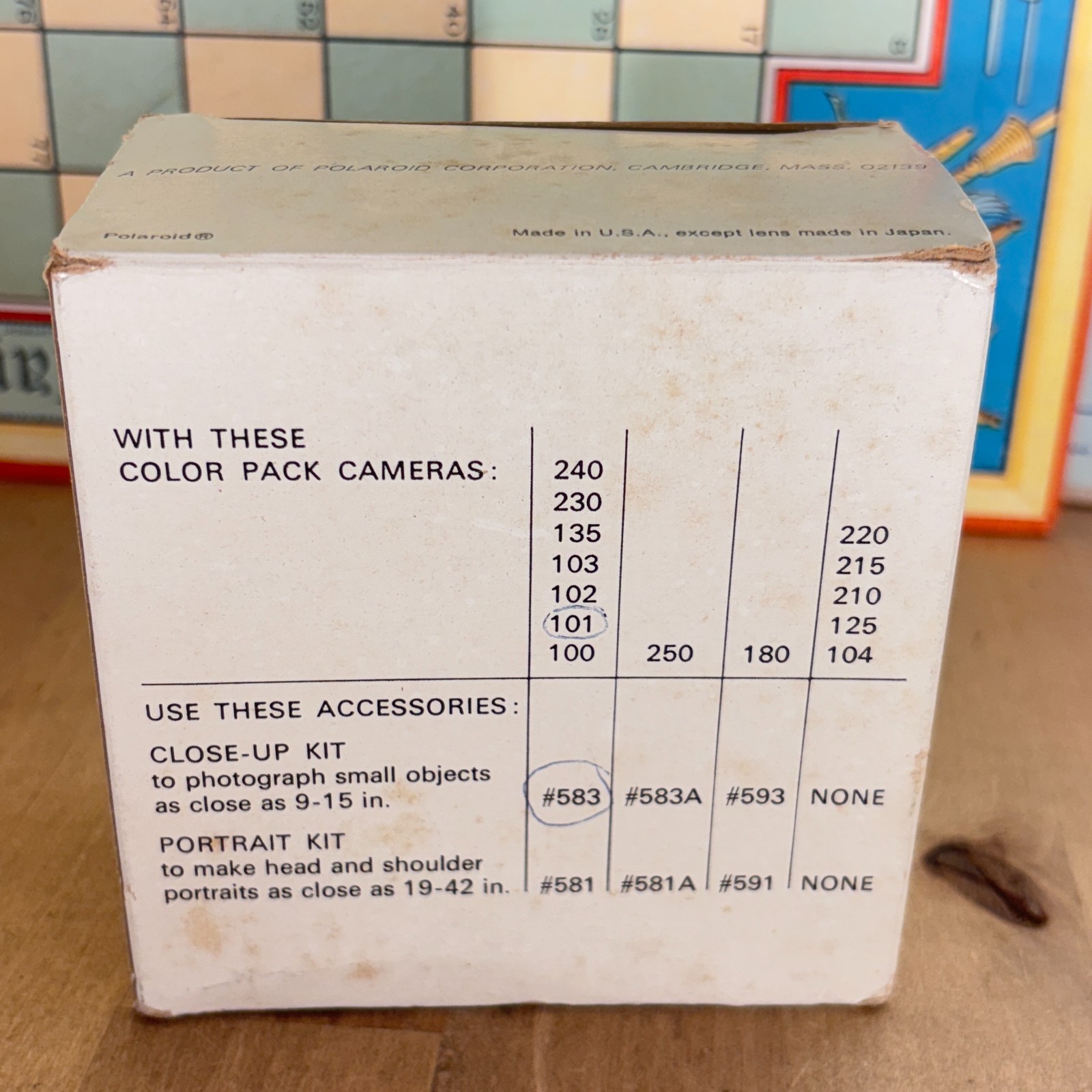 Polaroid Close-Up Kit #583 In Jewel Case