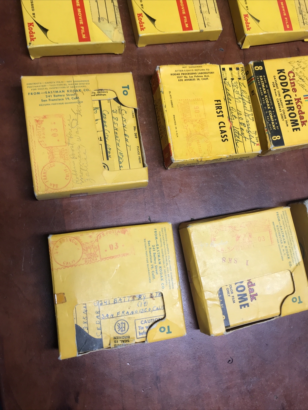 Lot Of 12 Vintage 8 MM Kodak Roll Cameras Personal Home Movies AS IS NOT TESTED