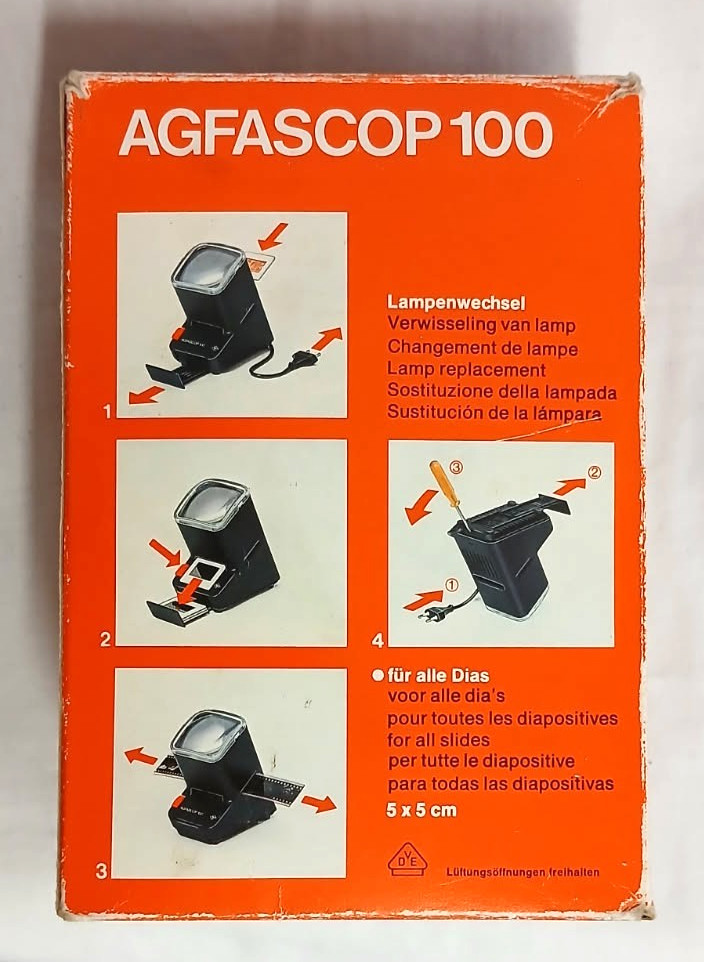 AGFASCOP 100 – SLIDE VIEWER – MADE IN GERMANY