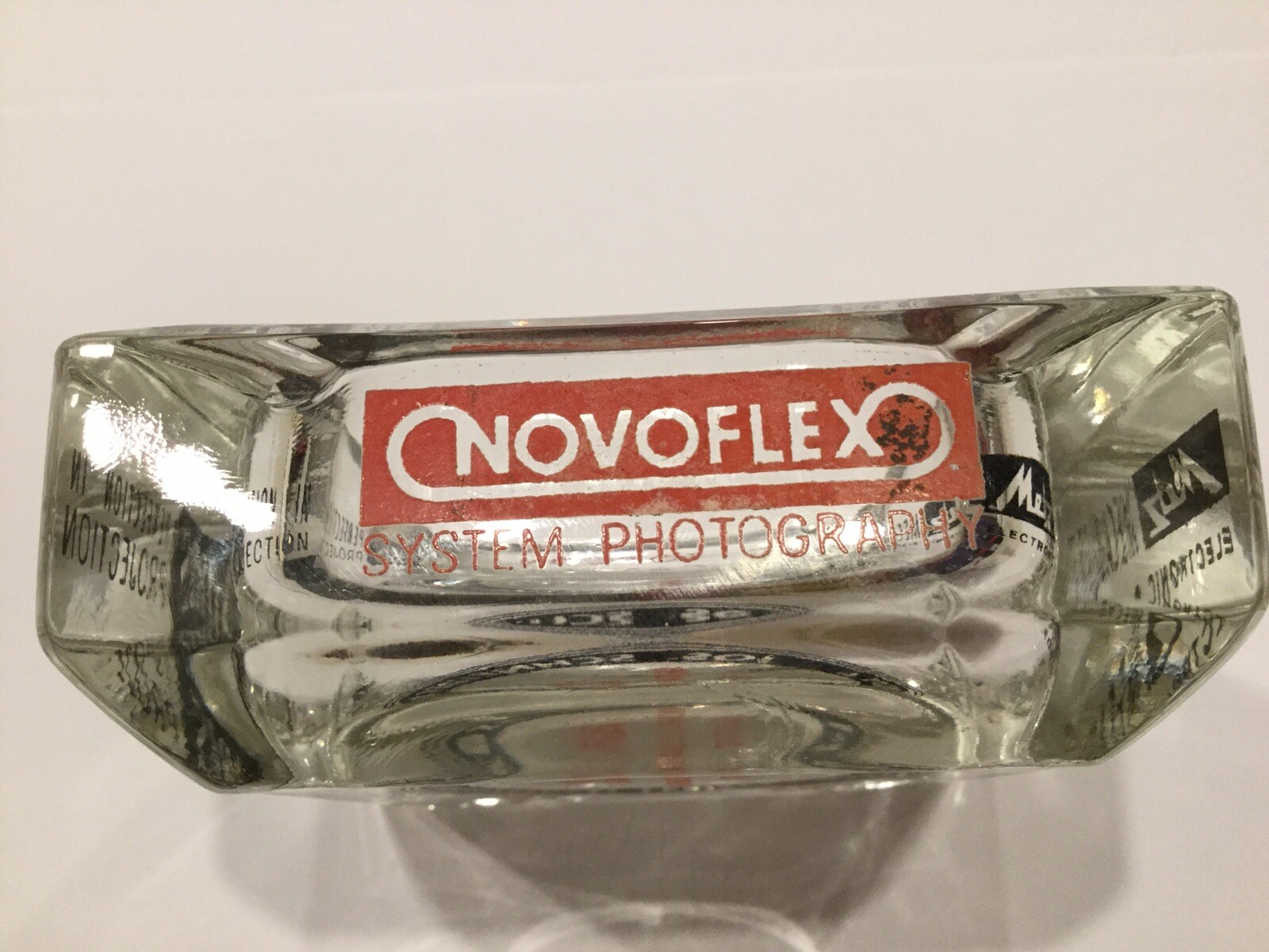 Rare Vintage TOPCON NORIS SCHNEIDER KREUZNACH LENS NOVOFLEX Dealer Ashtray c1950