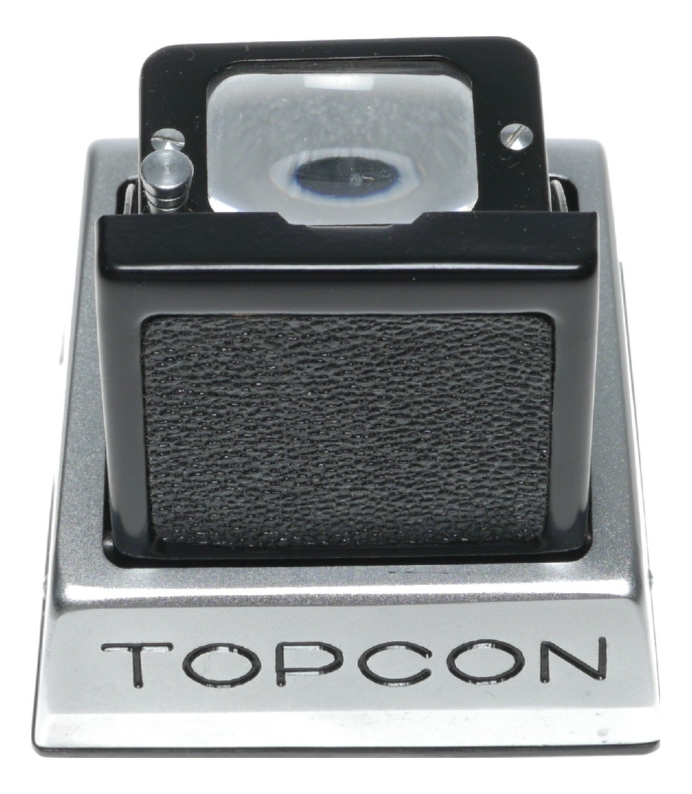 Topcon SLR waist level flip up original SLR camera viewfinder boxed pouch