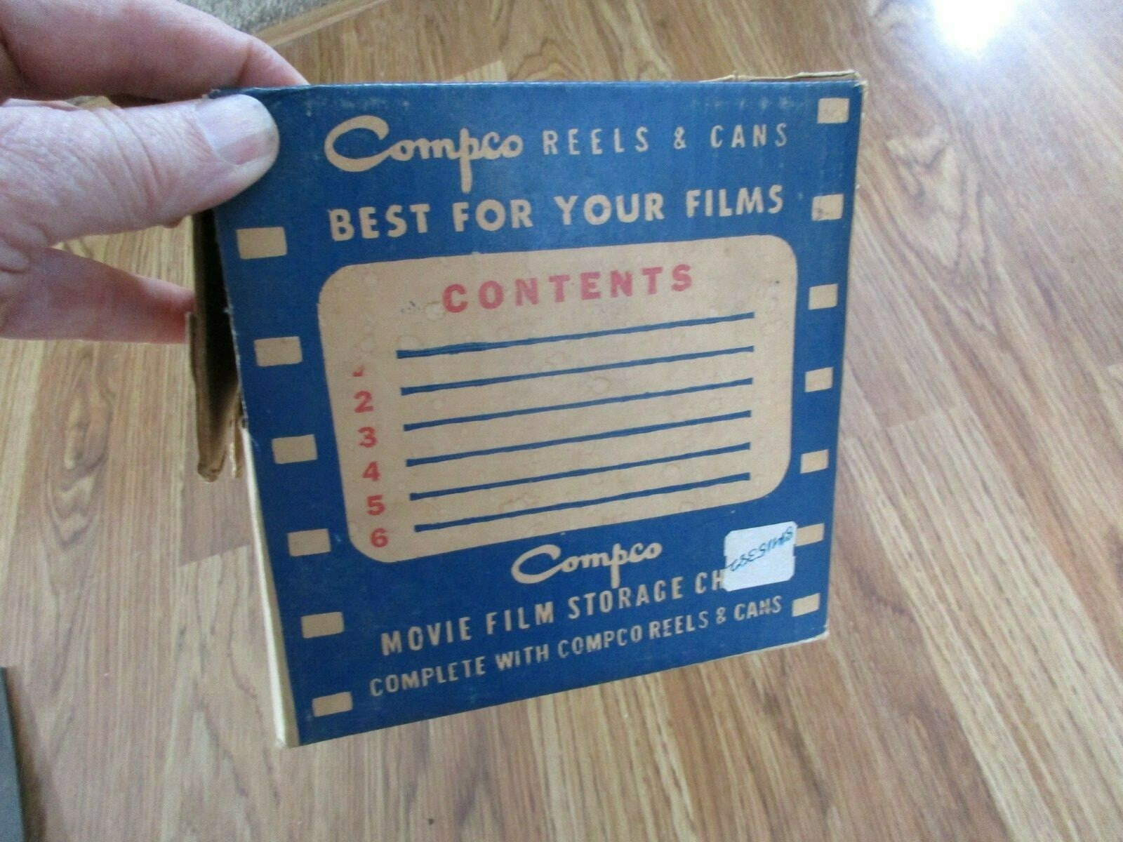 Vintage Compco Film Reel storage chest/box – 8 mm