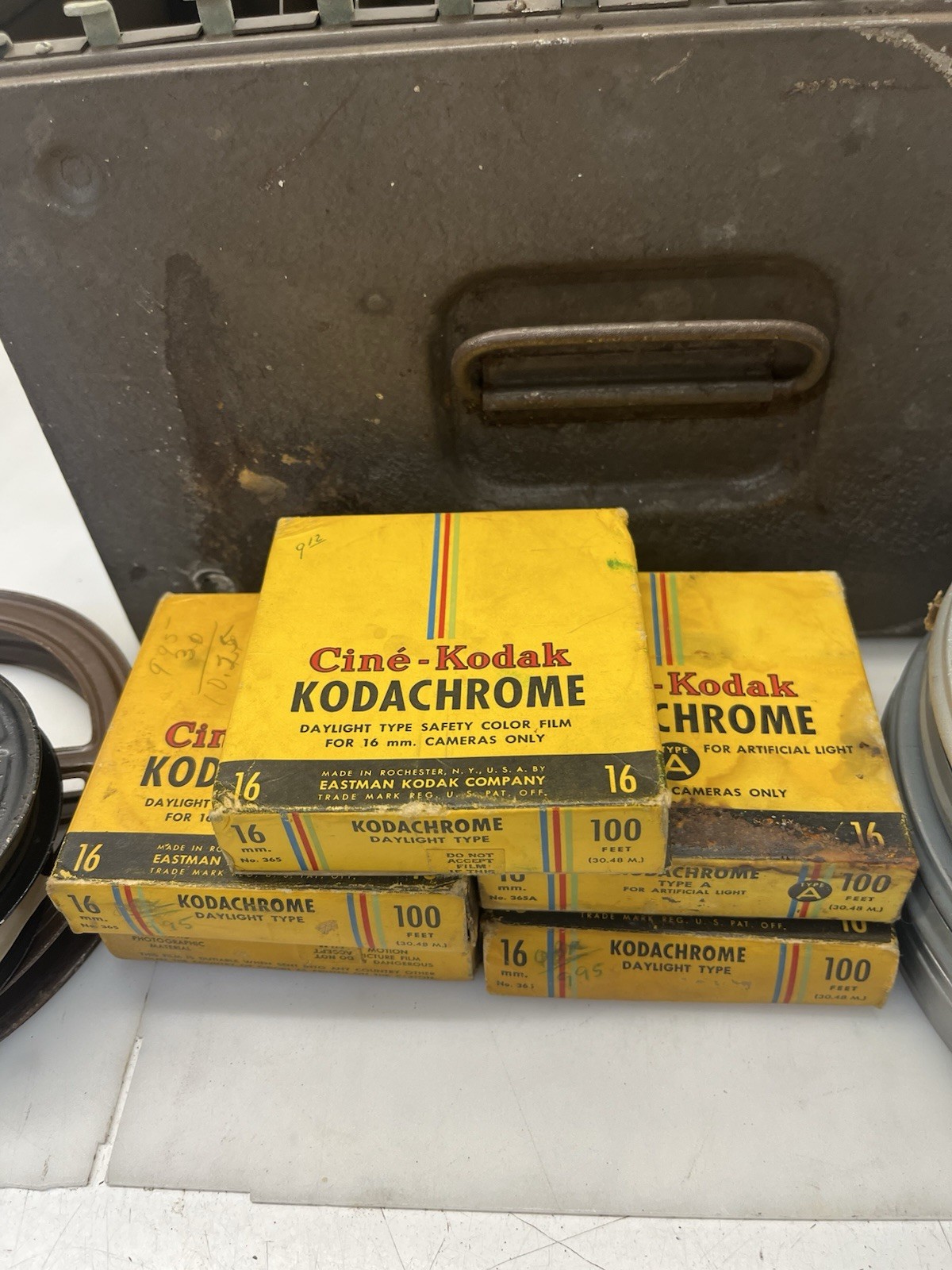 LOT Of Film With Metal Case Kodachrome Movie Reels