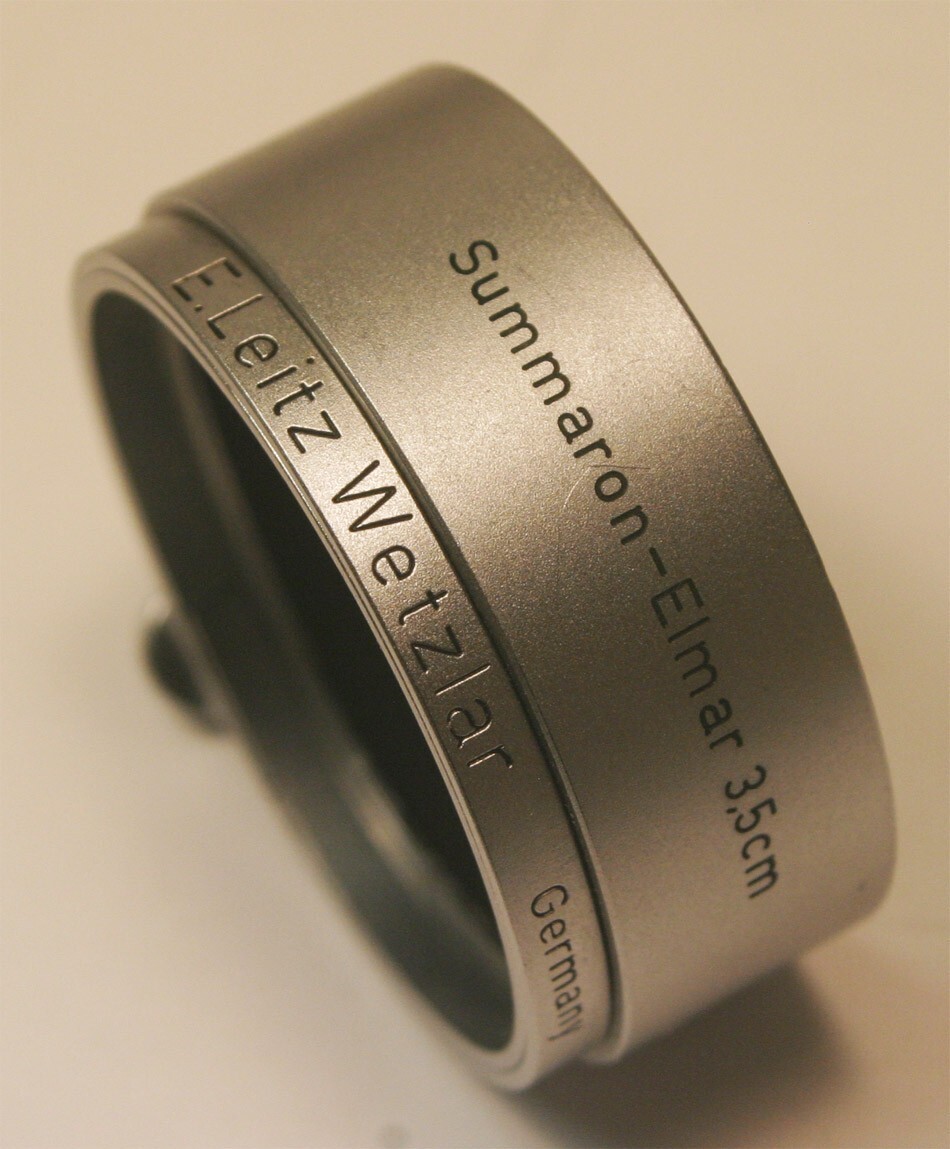 Ernst Leitz Wetzlar Summaron – Elmar 3.5cm LEICA lens hood shade