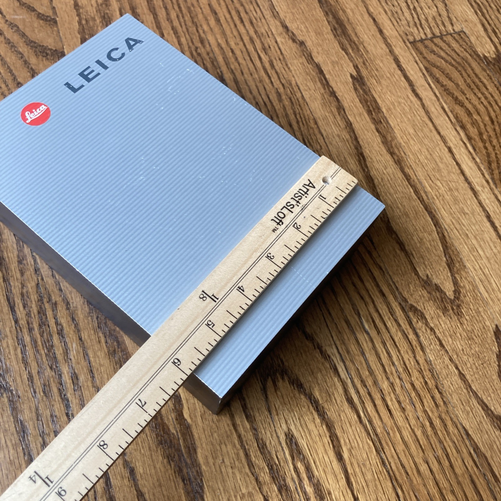Leica Display Wooden Block 9”x 6” X 3”