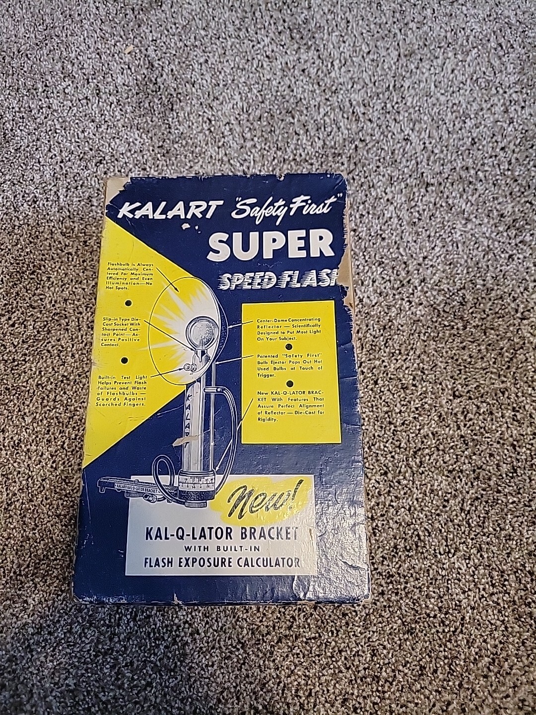 Kalart Safety First Super Speed Flash VTG Original Box UNTESTED K1