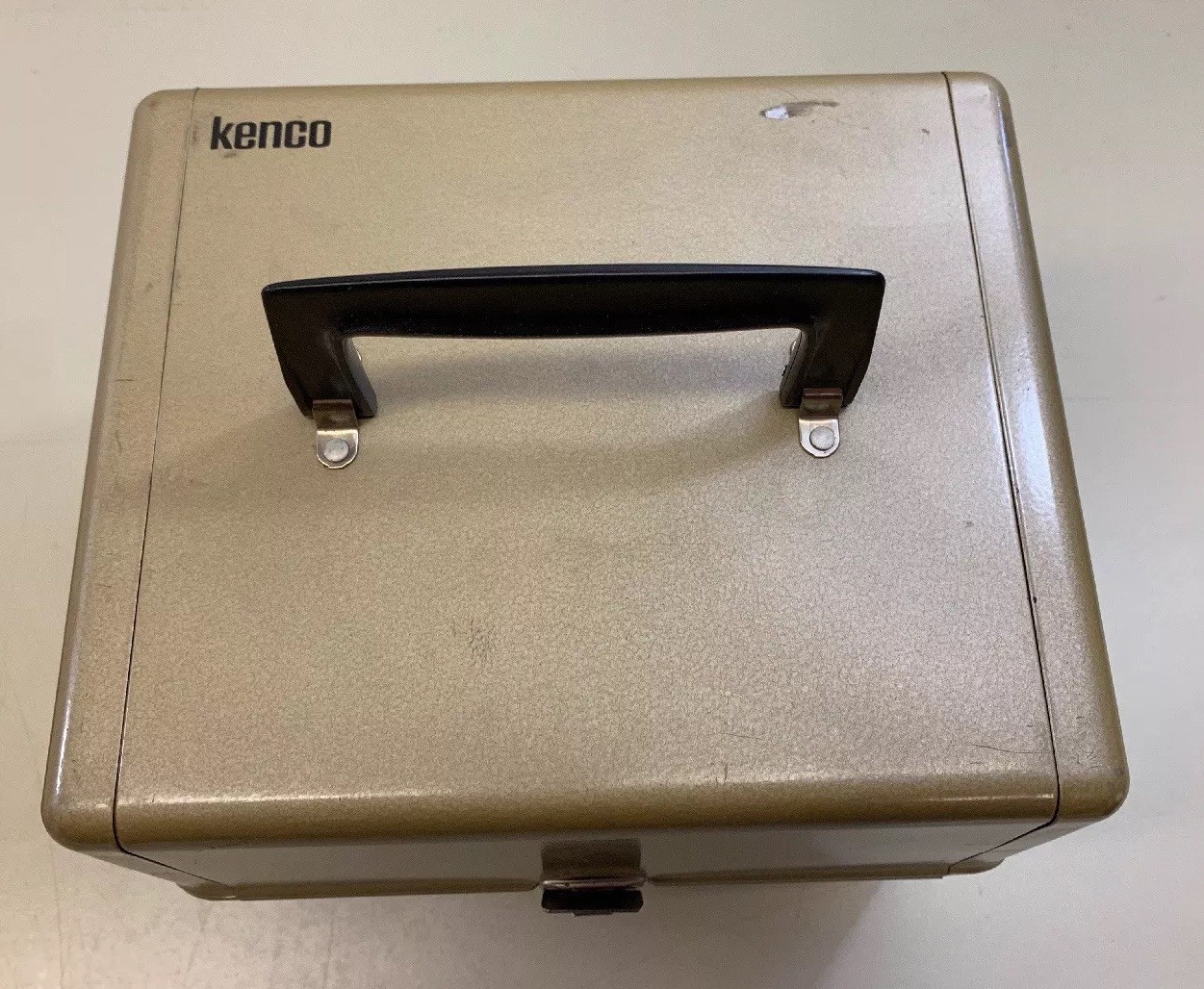 Kenco Film Tape Reel Chest Metal Box Holds 10 Cannisters Clean No Dents Or Rust