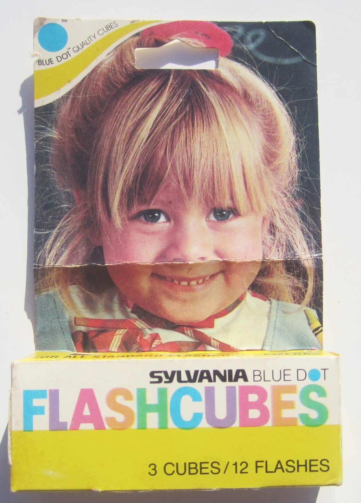 GTE Sylvania Blue Dot Flash Cubes 3 Pack In Original Package/Box New Vintage