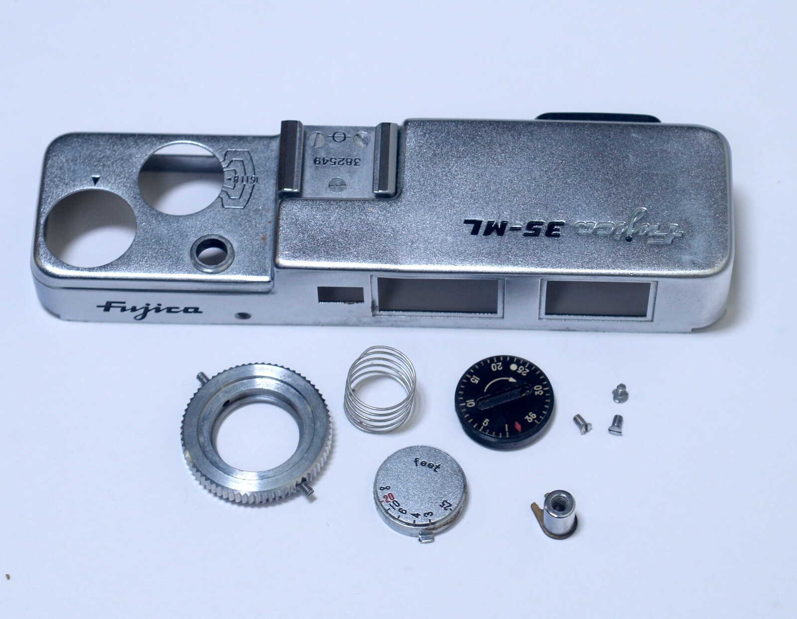 Fujica 35-ML Top Cover Shutter Release Dials Vintage Rangefinder Camera Parts