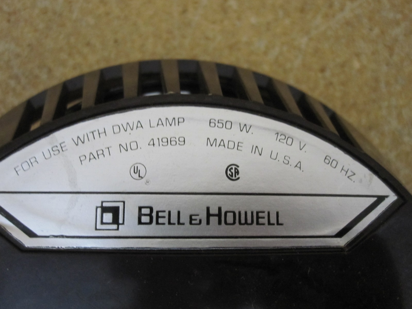 Bell & Howell Super 8 Camera Movie Light 41969 EUC Tested