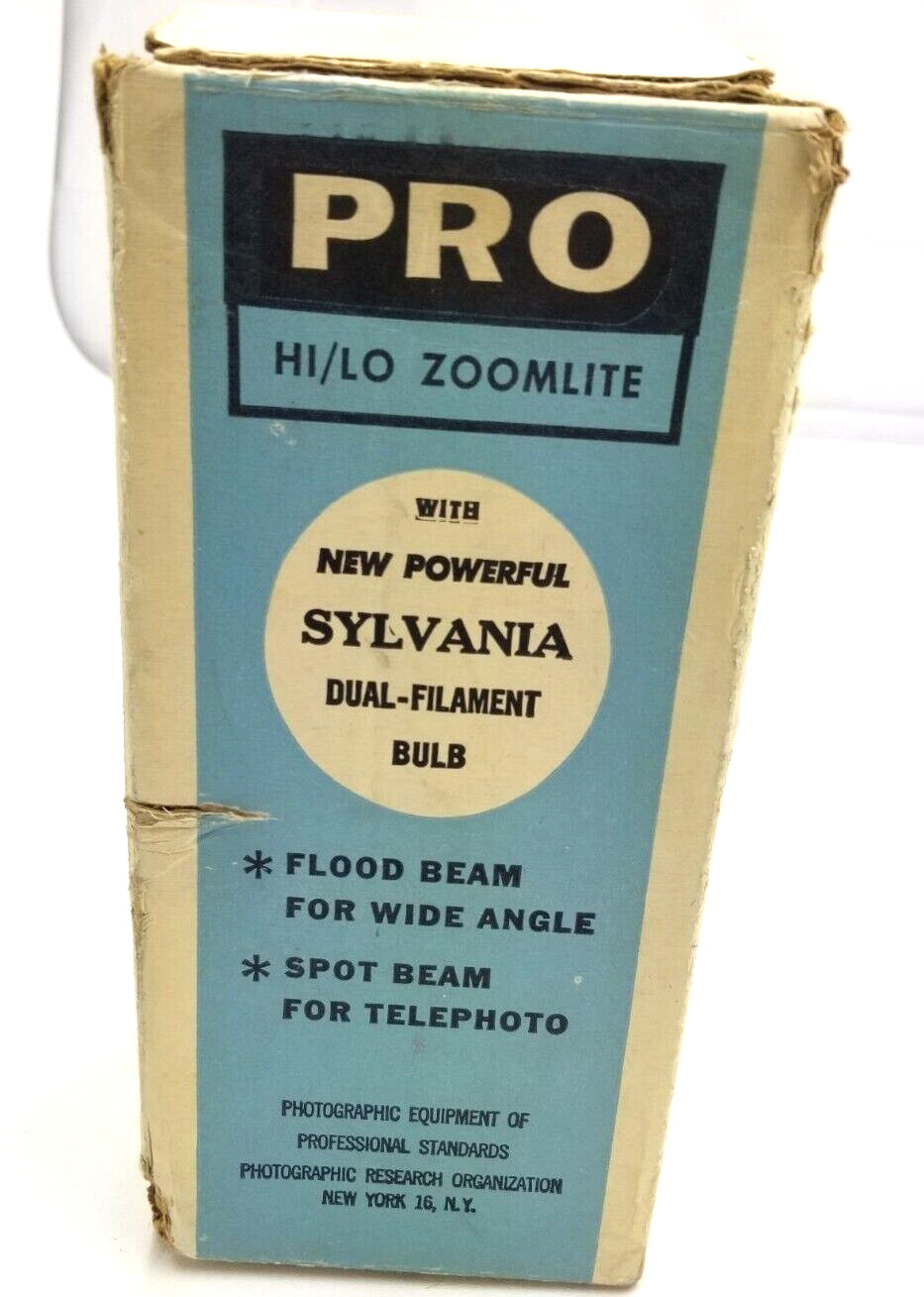 Vintage Sylvania PRO HI/LO ZOOMLITE Photographic Research Equipment Spotlight