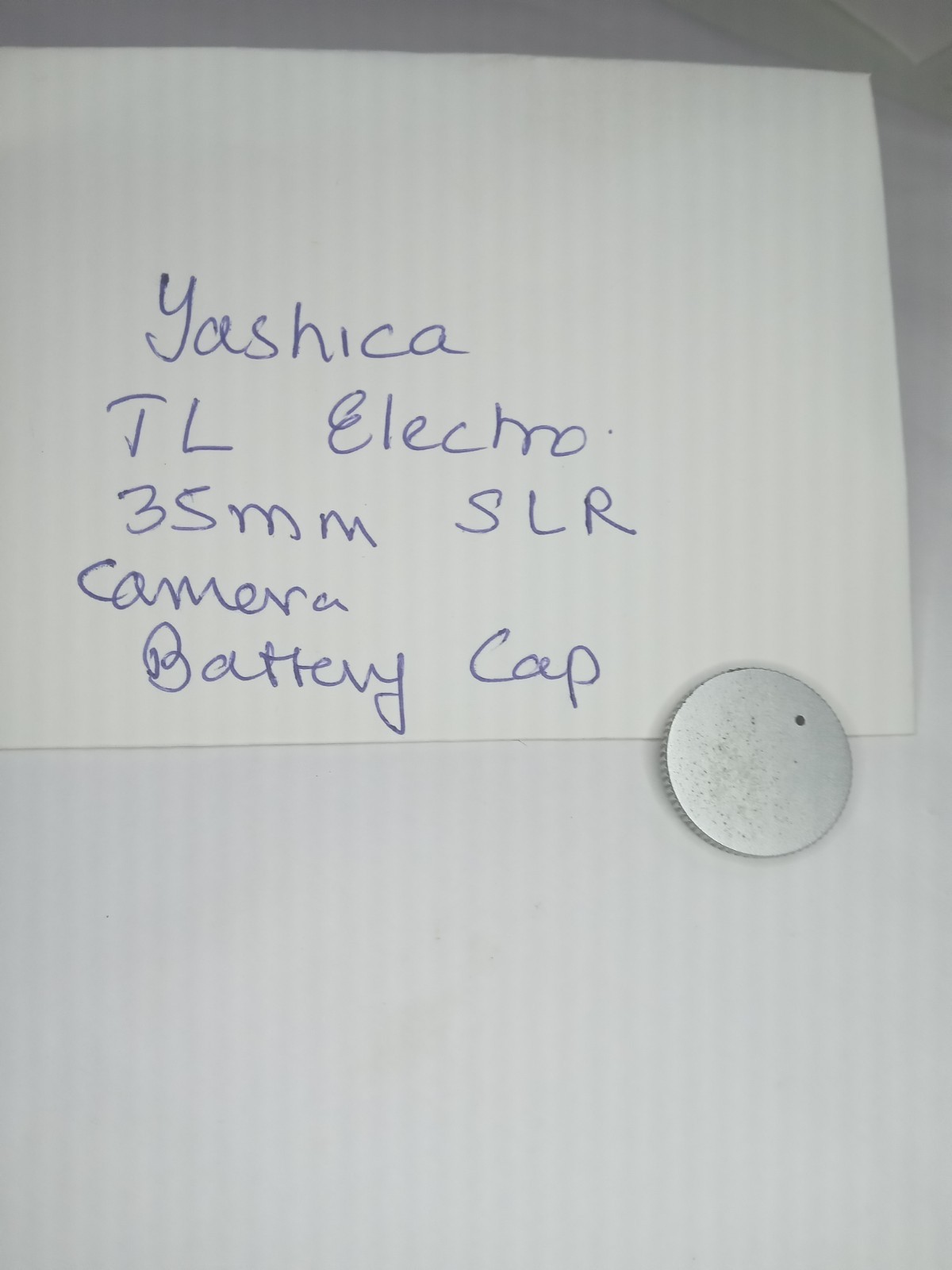 Yashica TL – Electro 35 Film SLR Camera Battery Cap, Original Spare Part