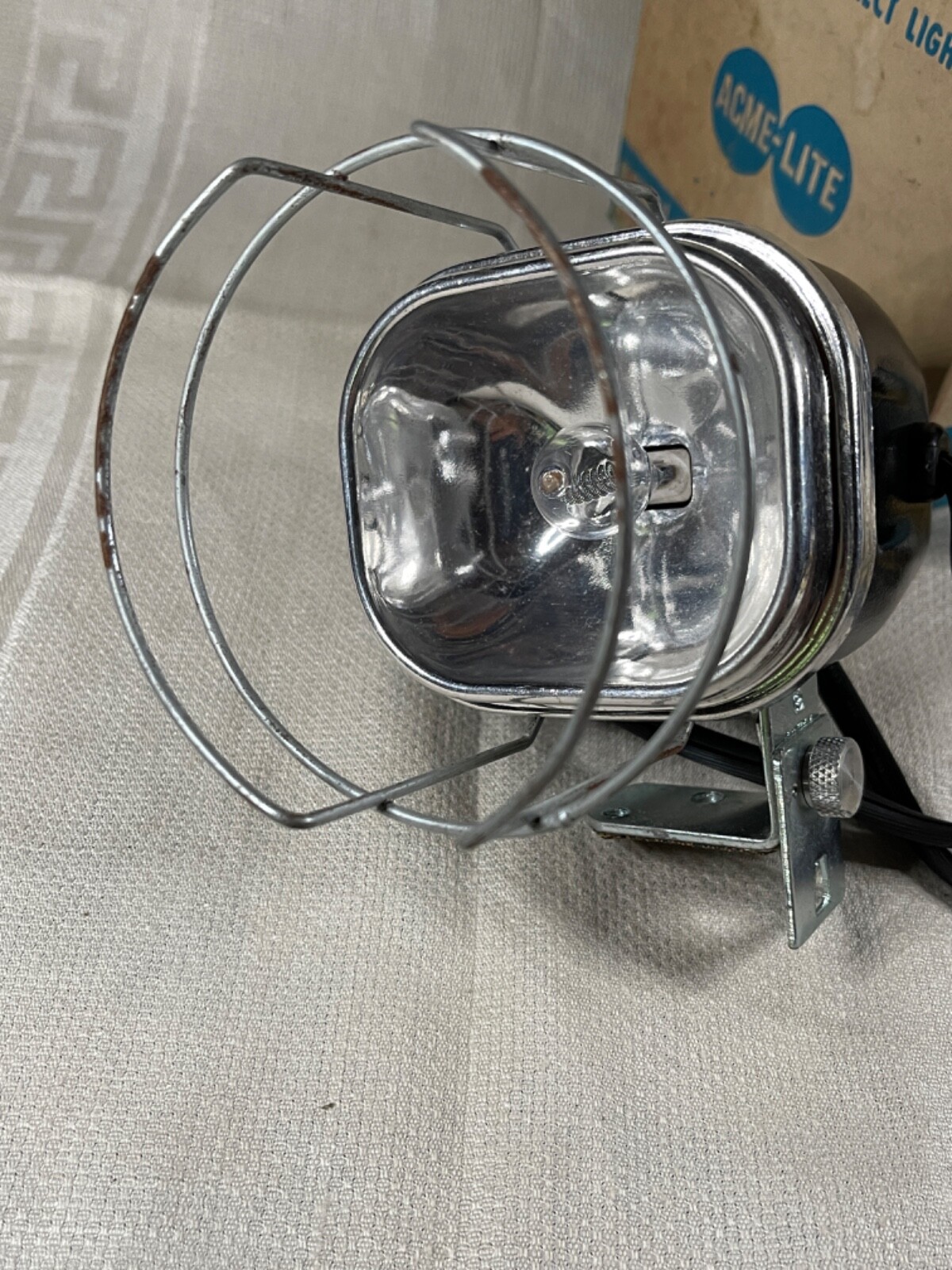 Vintage 1960-70s Cameralite Acme-Lite Movie Camera Light Super 8 Orig Bulb WORKS