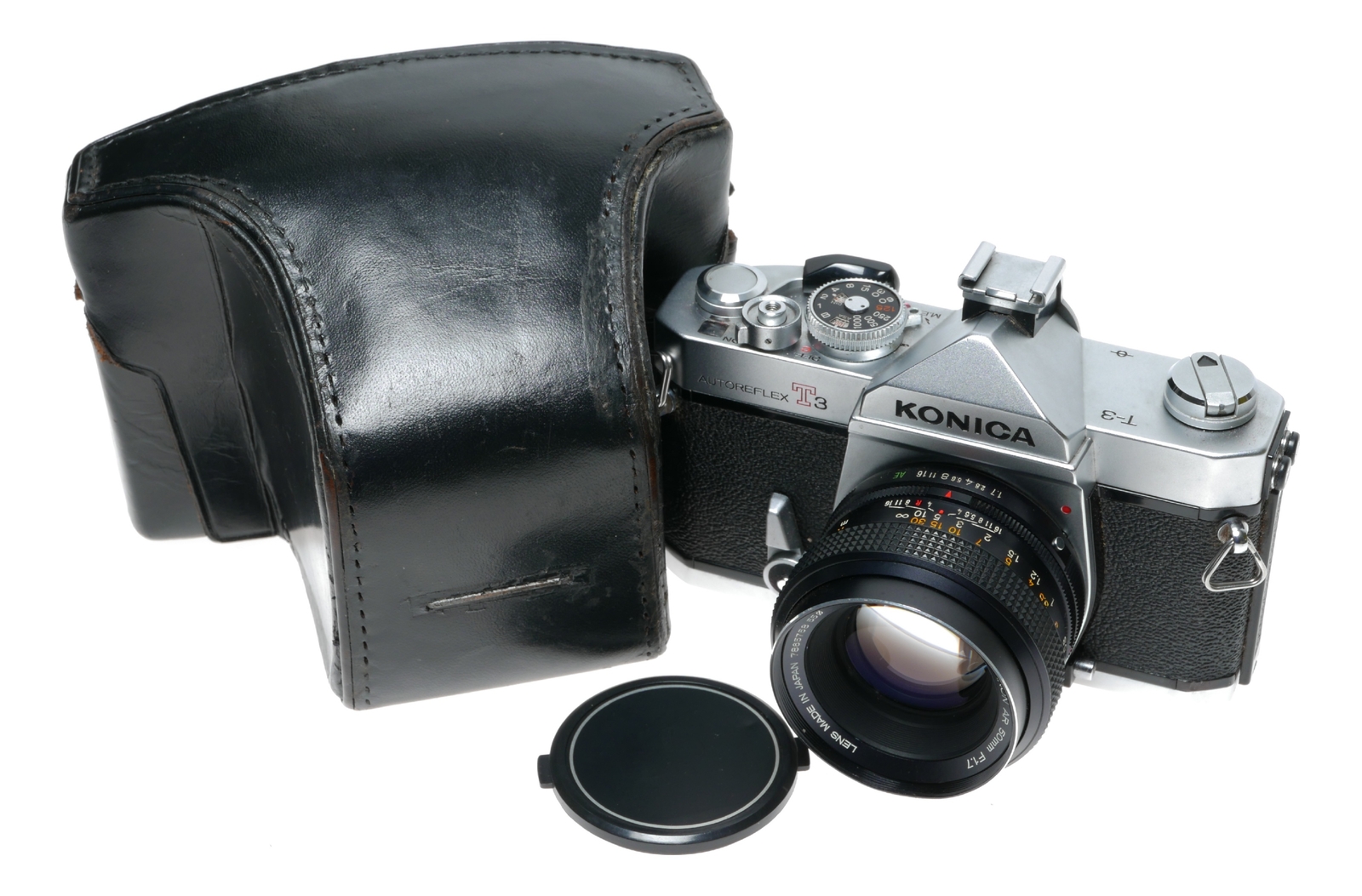 Konica Autoreflex T3 35mm SLR Film Camera Split Image Hexanon AR 1.7/50