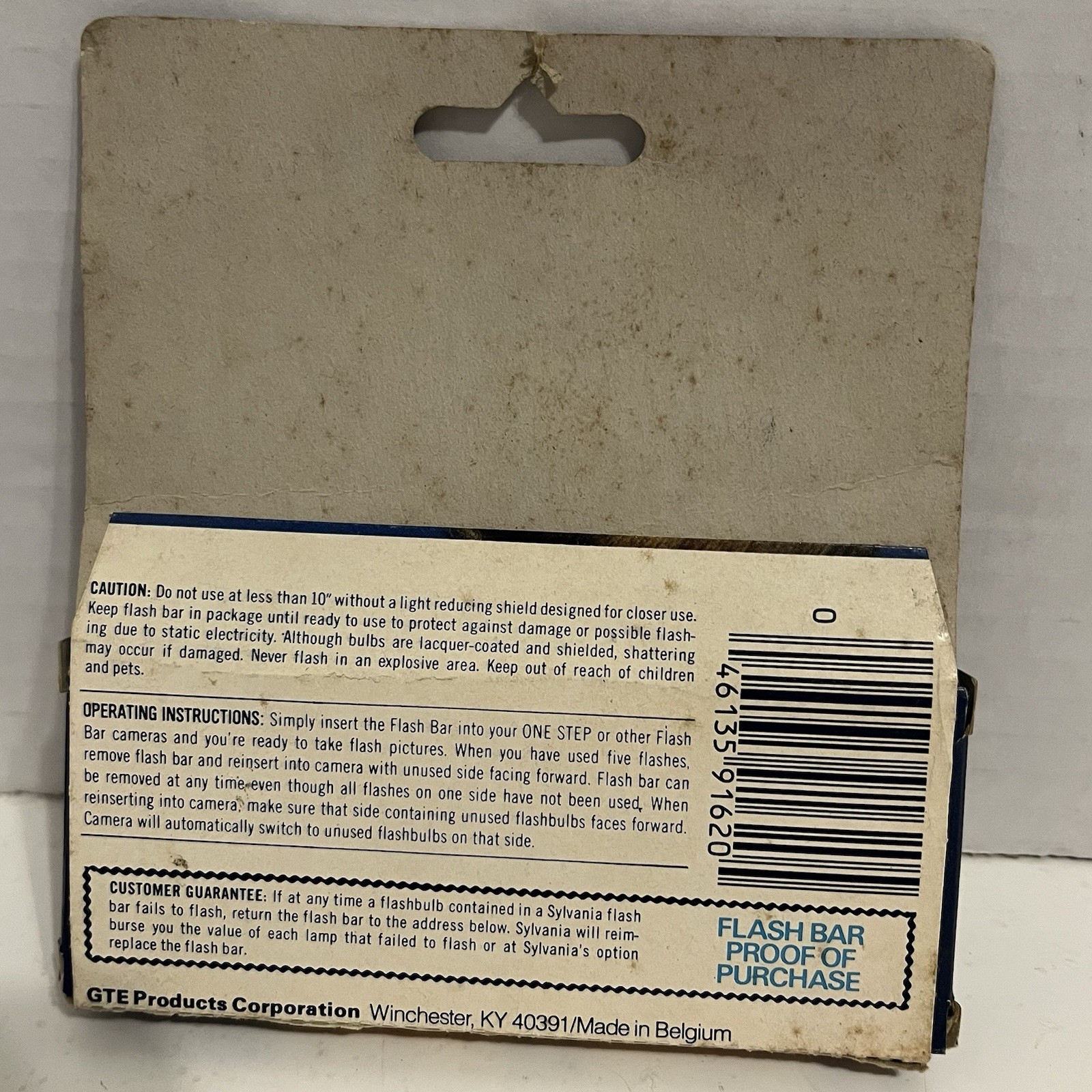 Vintage Sylvania Flash Bar 10 Flashes New Old Stock