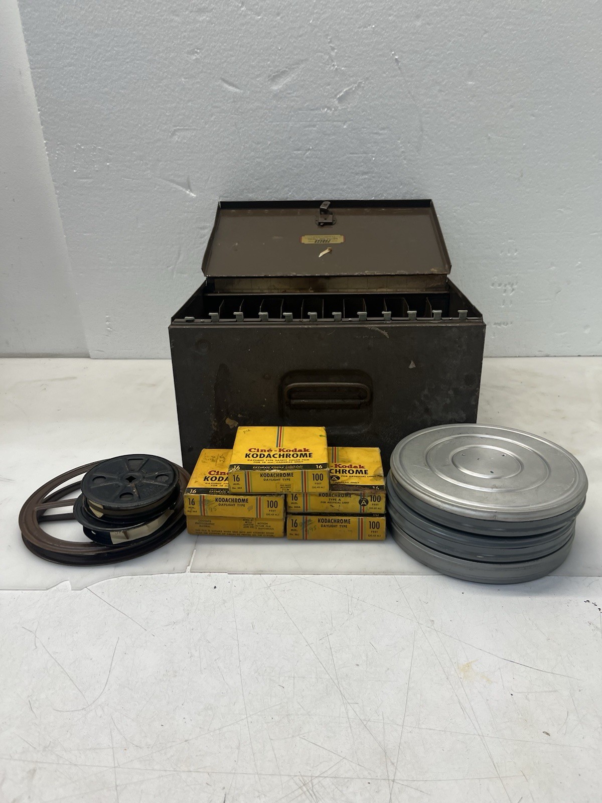 LOT Of Film With Metal Case Kodachrome Movie Reels