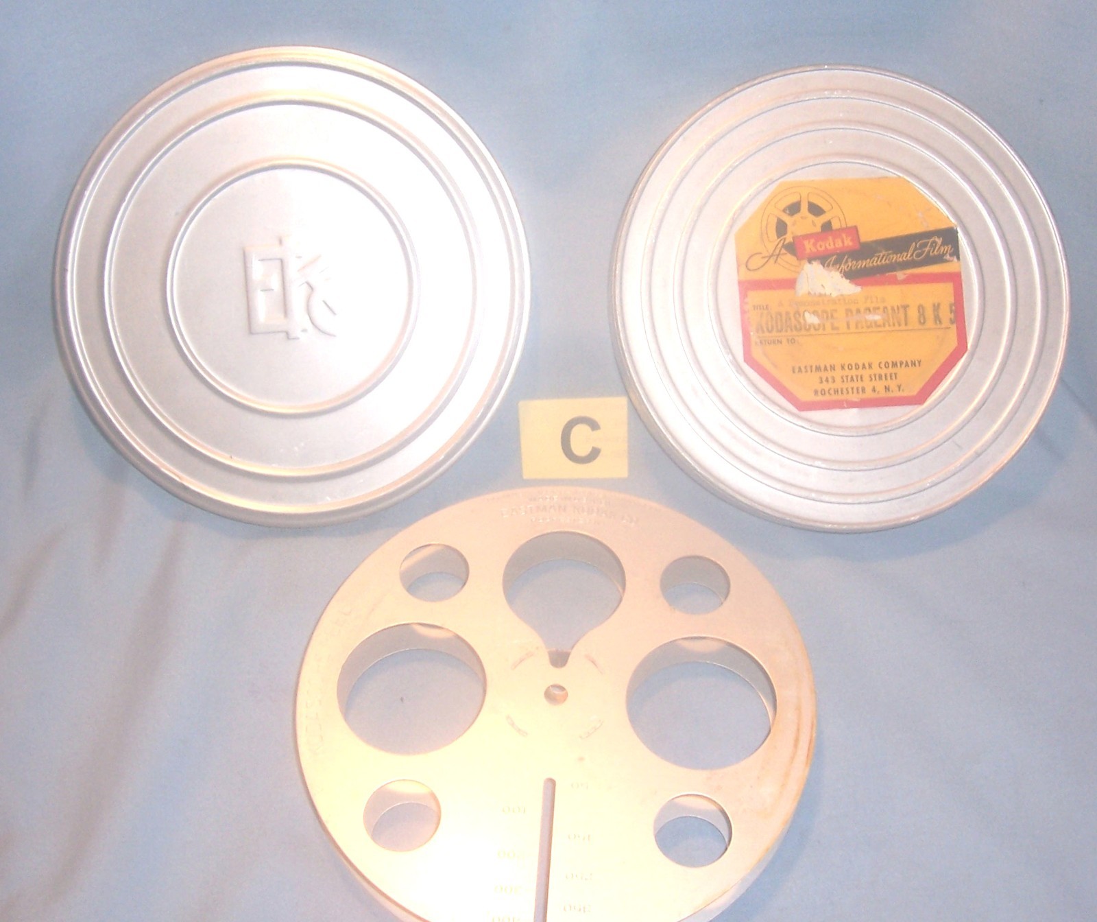 EASTMAN KODAK 16mm 400′ 1930 Movie Film Projector Picture KODASCOPE Reel + Can C