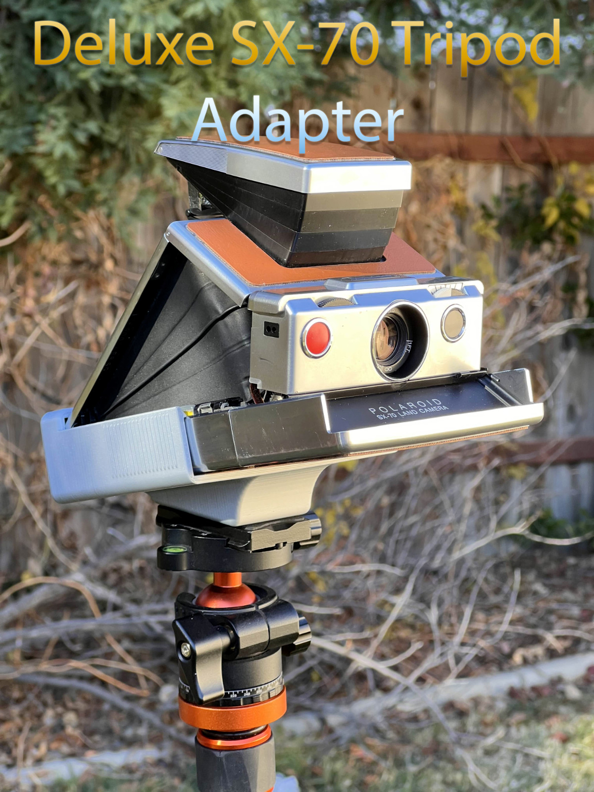 Deluxe SX-70 Tripod Adapter (Built-in Angle & Strong Grip)