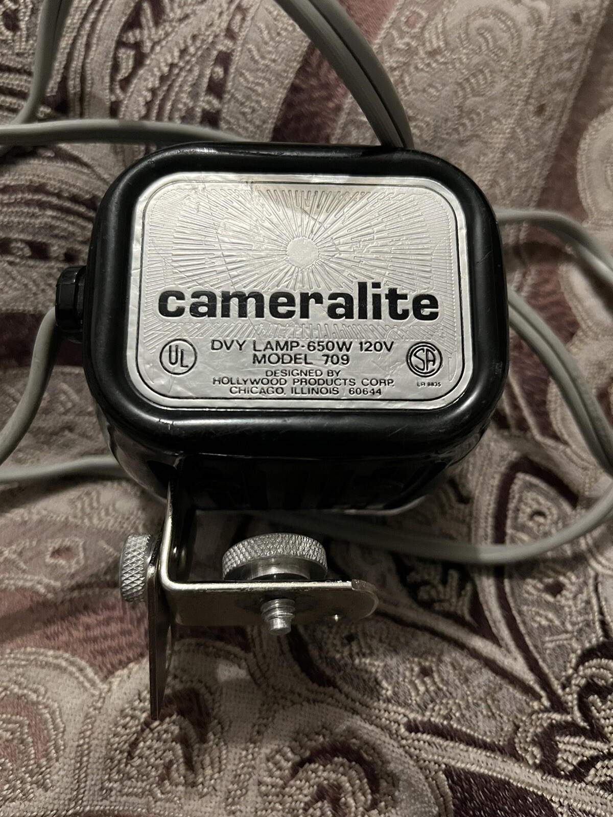 Vintage Cameralite Acme?-Lite Movie Camera Light For Super 8 – WORKS! Good Cord