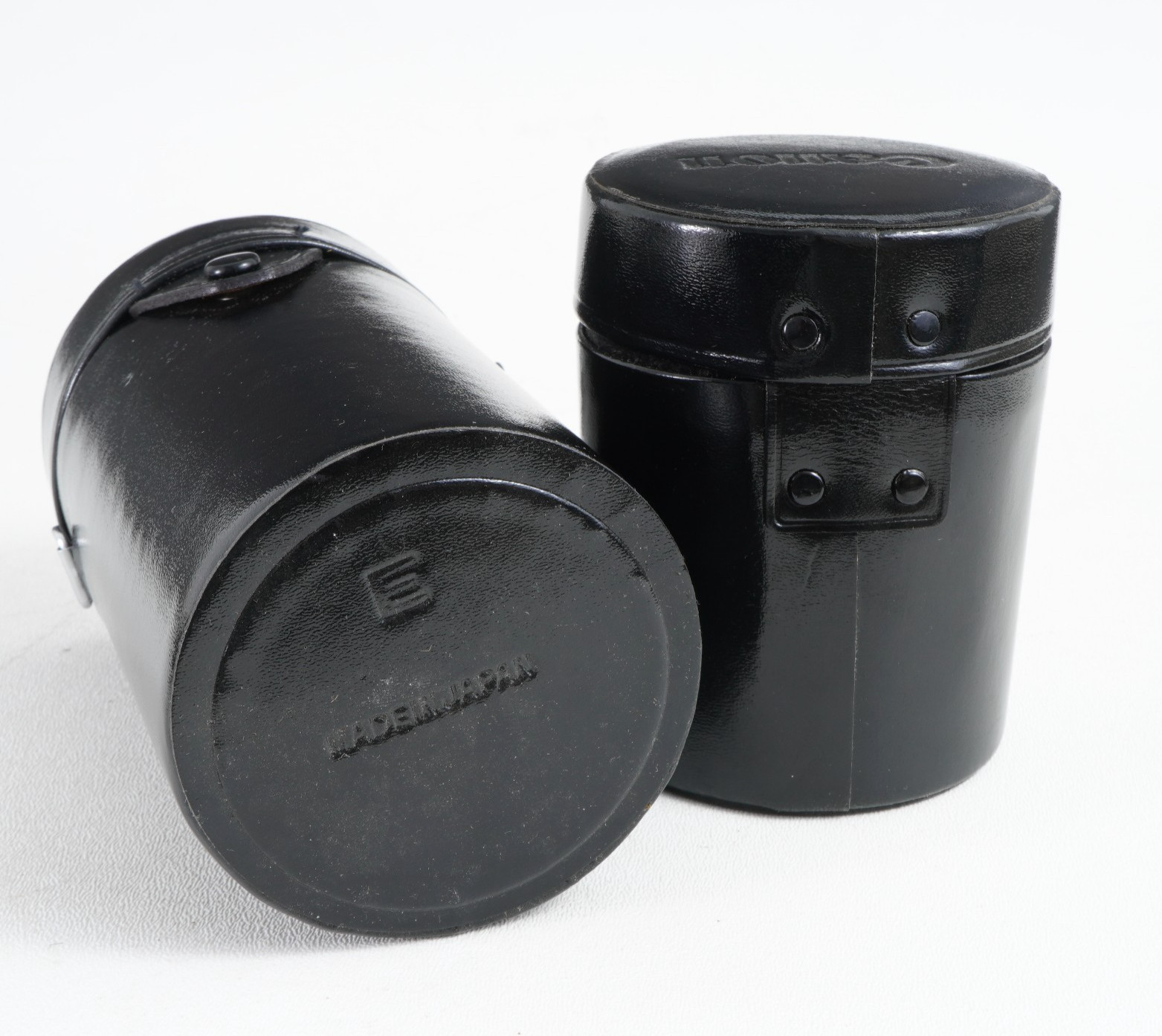 -[EX+++] Vintage Canon Hard 35mm Camera Lens Cases E AND C