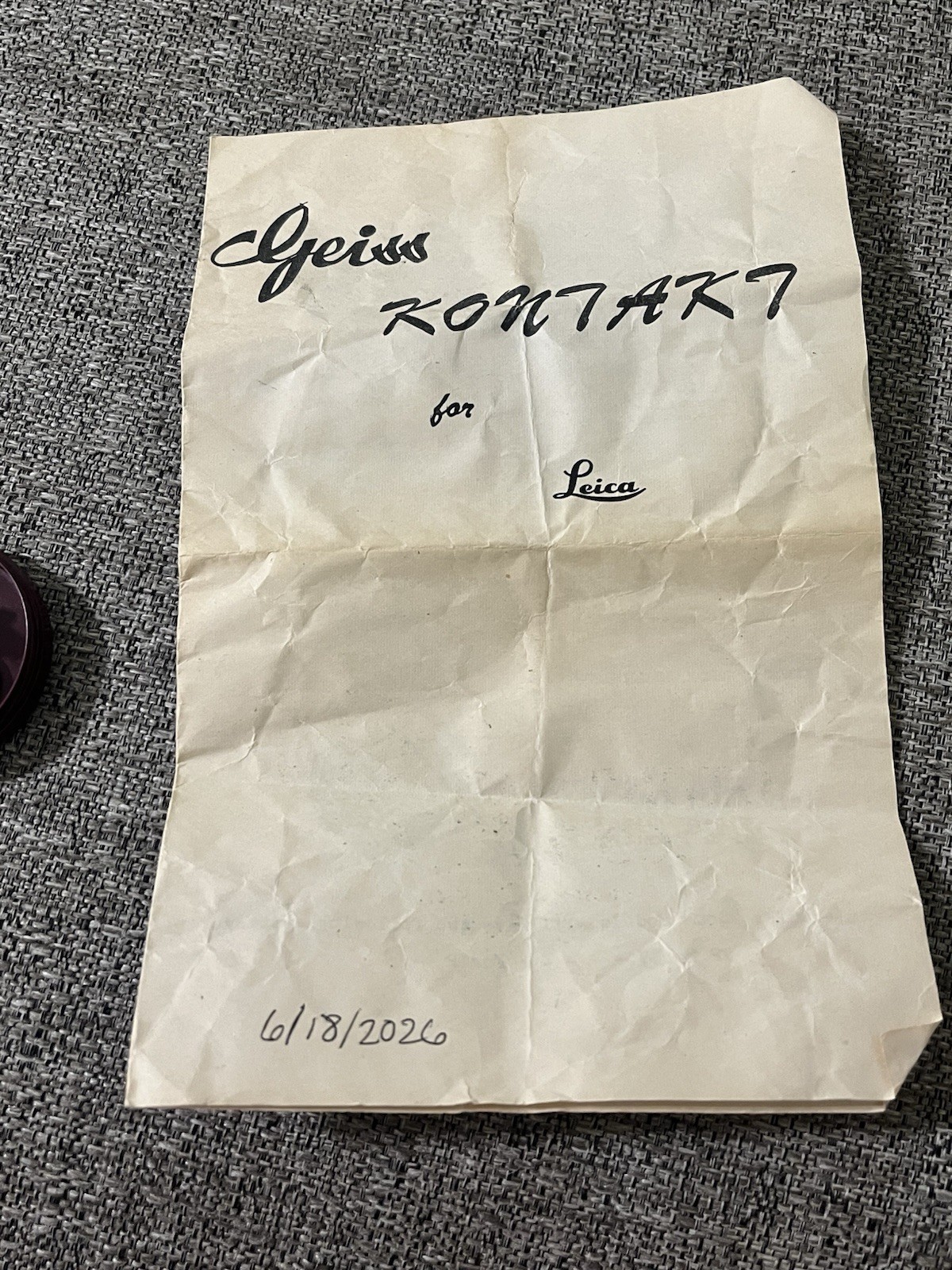Vtg GEISS Synchro Kontakt Contact Flash Synchronizer for LEICA IIIC Camera +Inst