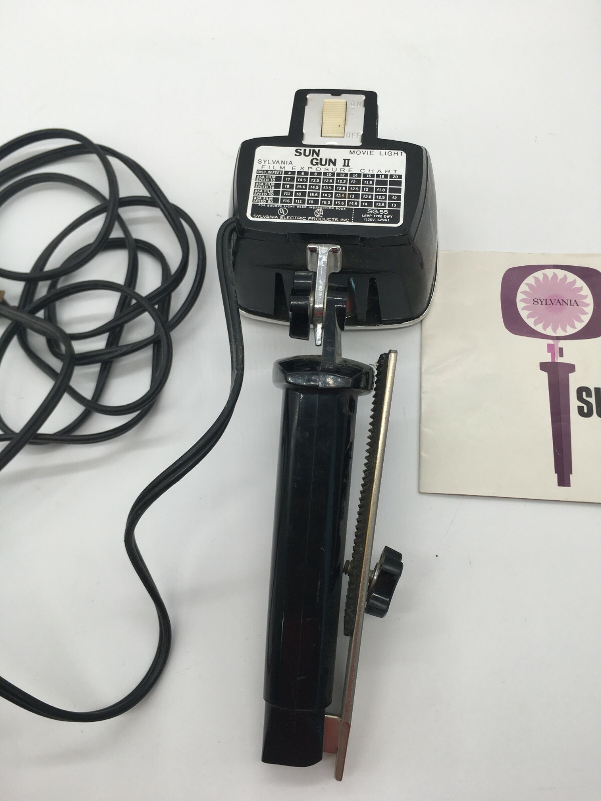 Sylvania Sun Gun II Movie Light w/instruction booklet