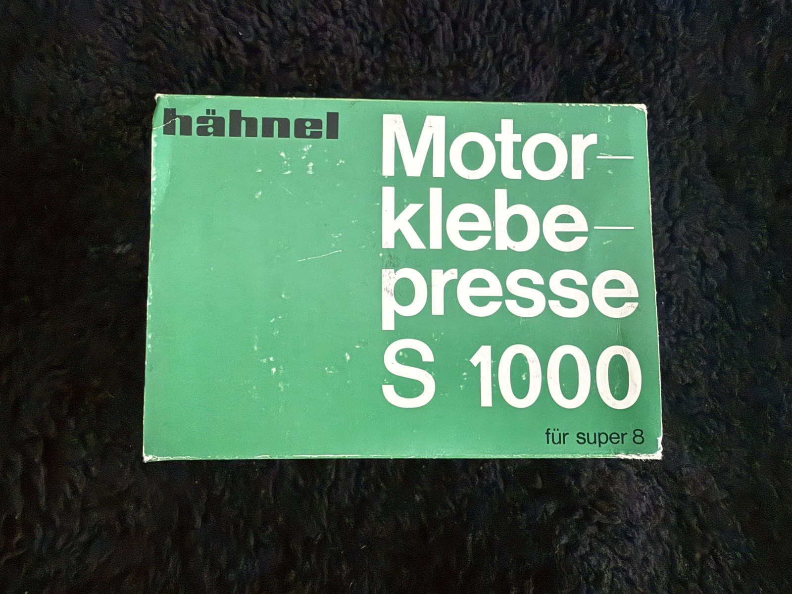 HAHNEL Motor Klebbe Presse S1000 Super 8 Motor Film Splicer In Box