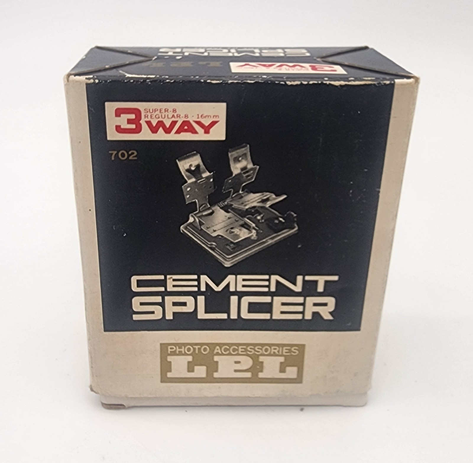 Vintage LPL 3 Way Cement Splicer Film Editing Super 8, Regular 8-16mm 702 Japan
