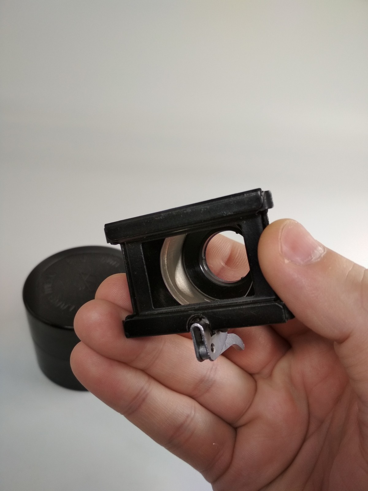 Magnifying glass for viewing 35 mm film photo, made in USSR, *917